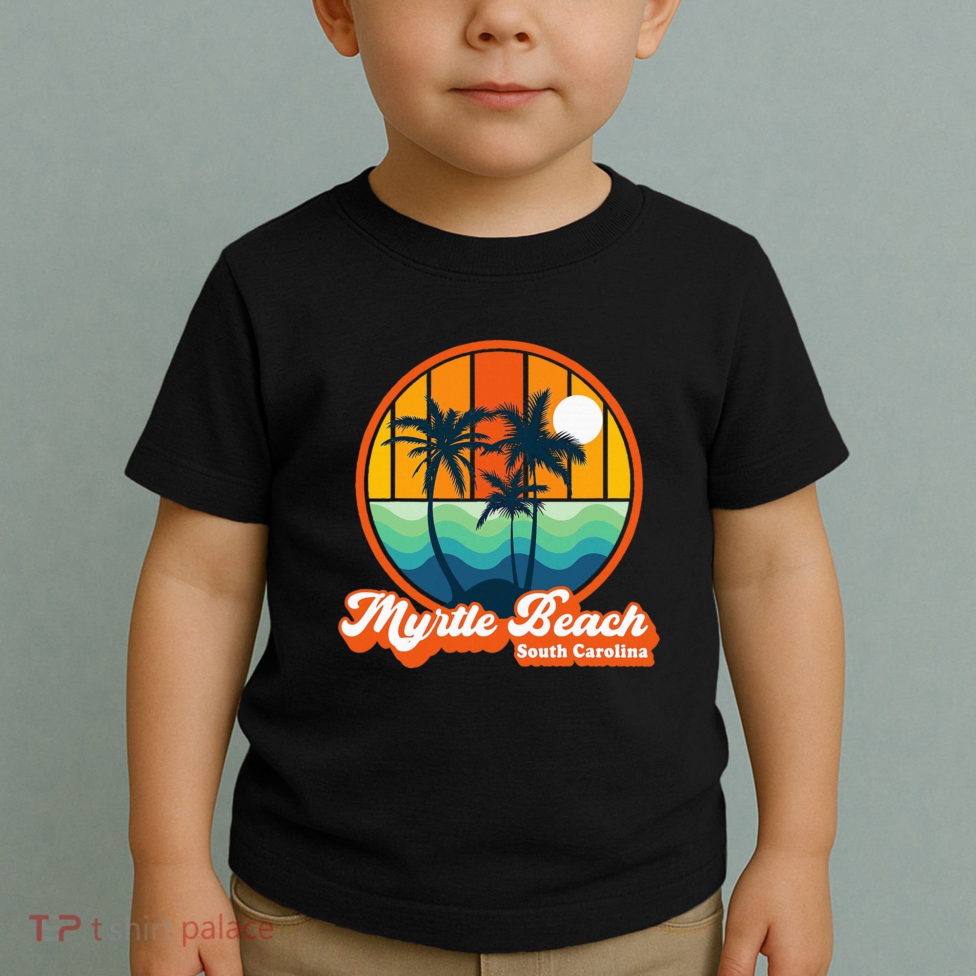 Retro Myrtle Beach South Carolina Summer 90s Beach Souvenirs Toddler T-Shirt