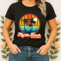 Retro Myrtle Beach South Carolina Summer 90s Beach Souvenirs Women's T-Shirt thumb 2