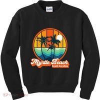 Retro Myrtle Beach South Carolina Summer 90s Beach Souvenirs Kids Sweatshirt thumb 0