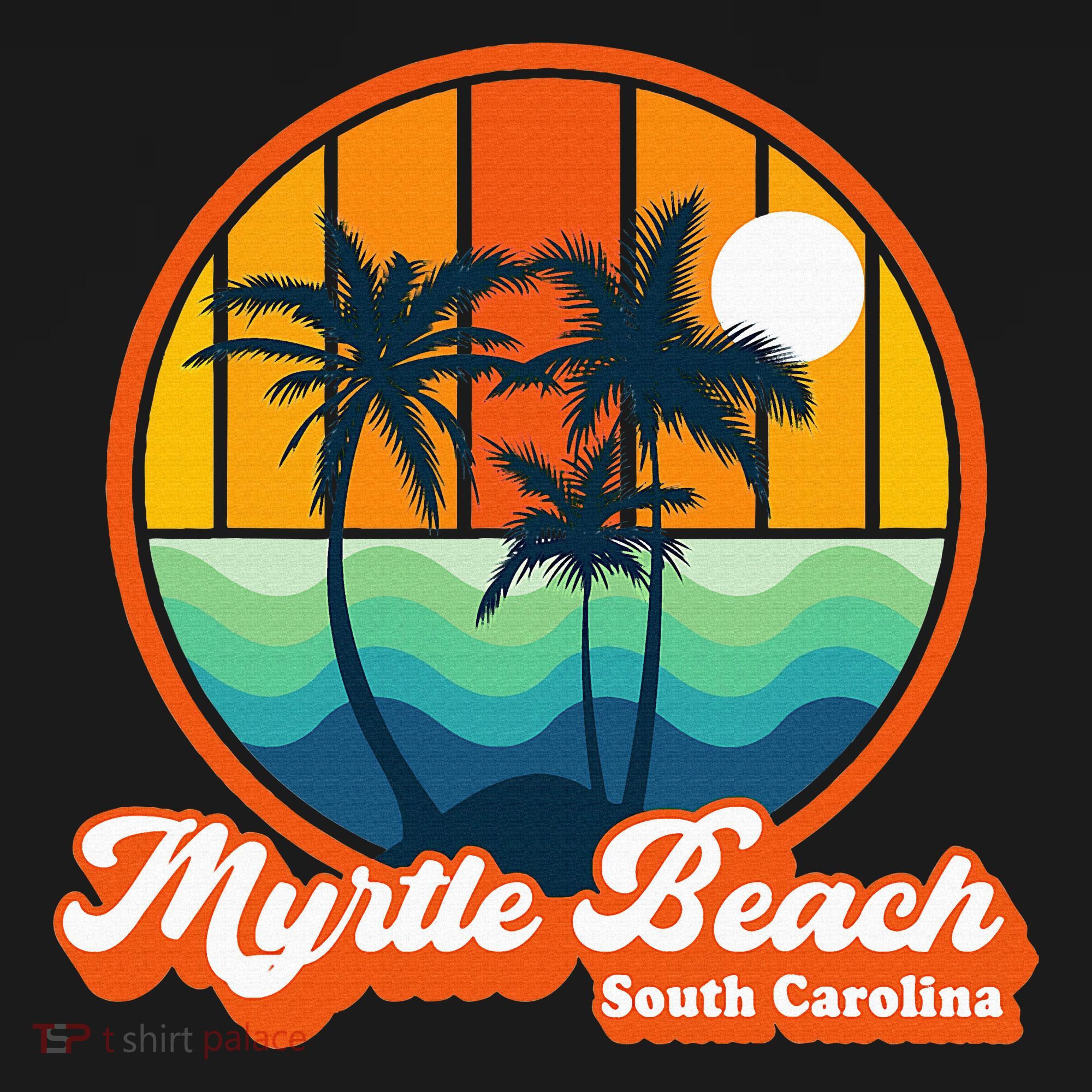 Retro Myrtle Beach South Carolina Summer 90s Beach Souvenirs Kids Sweatshirt