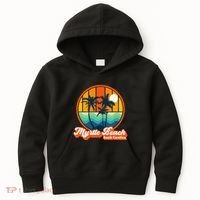 Retro Myrtle Beach South Carolina Summer 90s Beach Souvenirs Kids Hoodie thumb 0