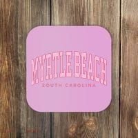 Retro Myrtle Beach South Carolina beach wo summer Coaster thumb 0