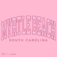 Retro Myrtle Beach South Carolina beach wo summer Coaster thumb 2
