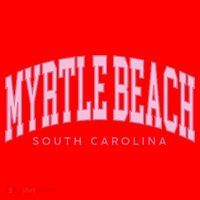 Retro Myrtle Beach South Carolina beach wo summer Santa Hat thumb 1