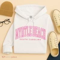 Retro Myrtle Beach South Carolina beach wo summer Hoodie thumb 4