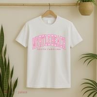 Retro Myrtle Beach South Carolina beach wo summer T-Shirt thumb 2