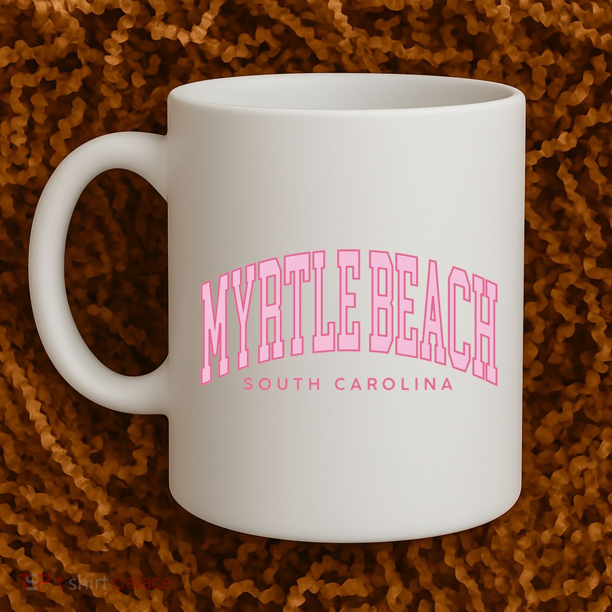 Retro Myrtle Beach South Carolina beach wo summer Coffee Mug