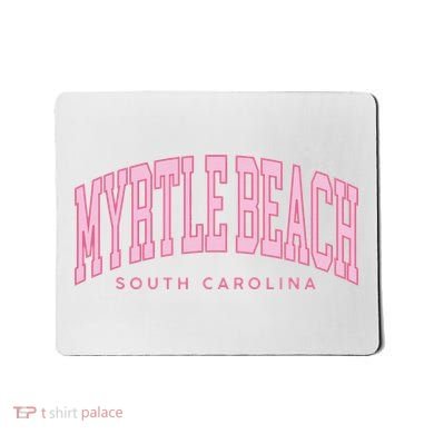 Retro Myrtle Beach South Carolina beach wo summer Mousepad