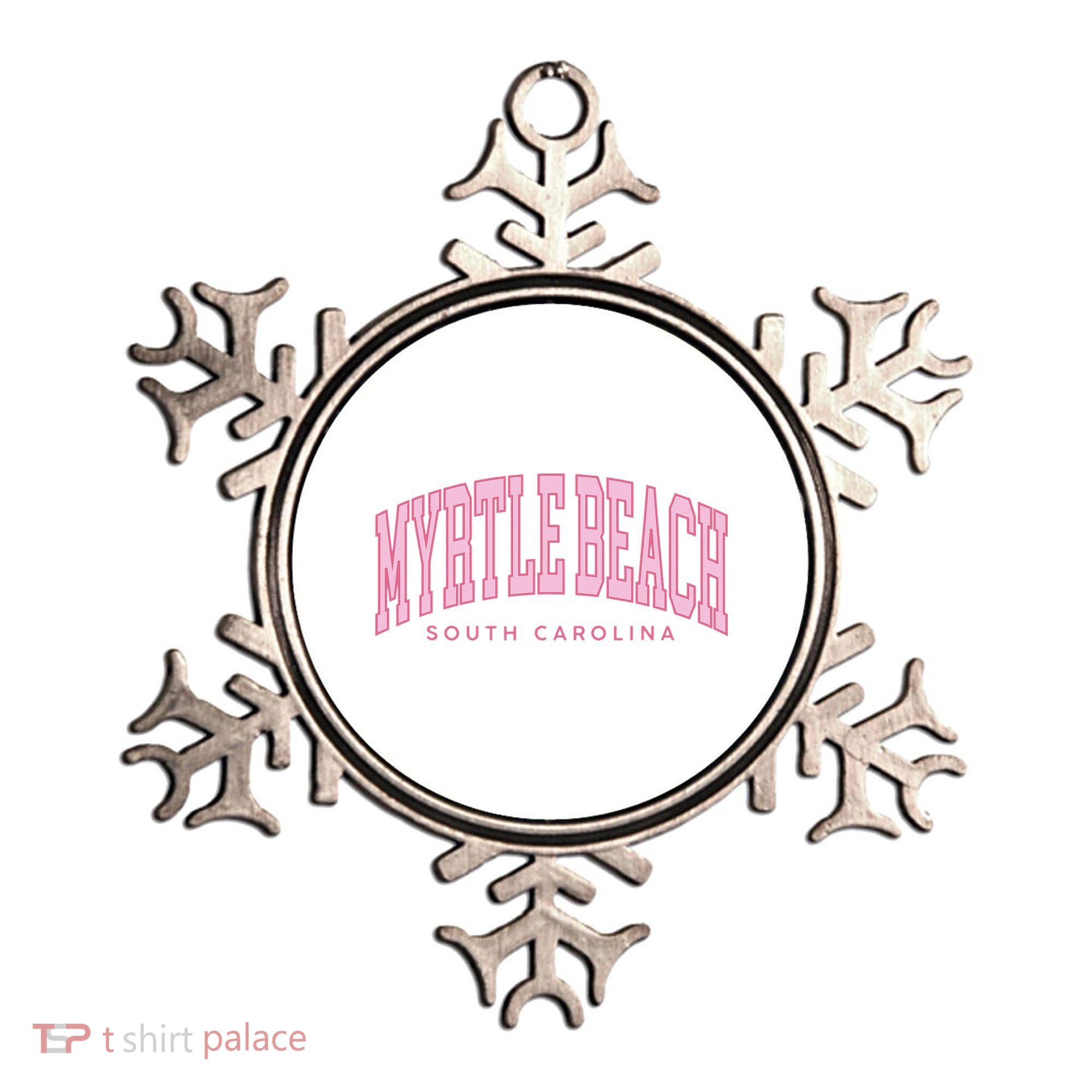 Retro Myrtle Beach South Carolina beach wo summer Ornament