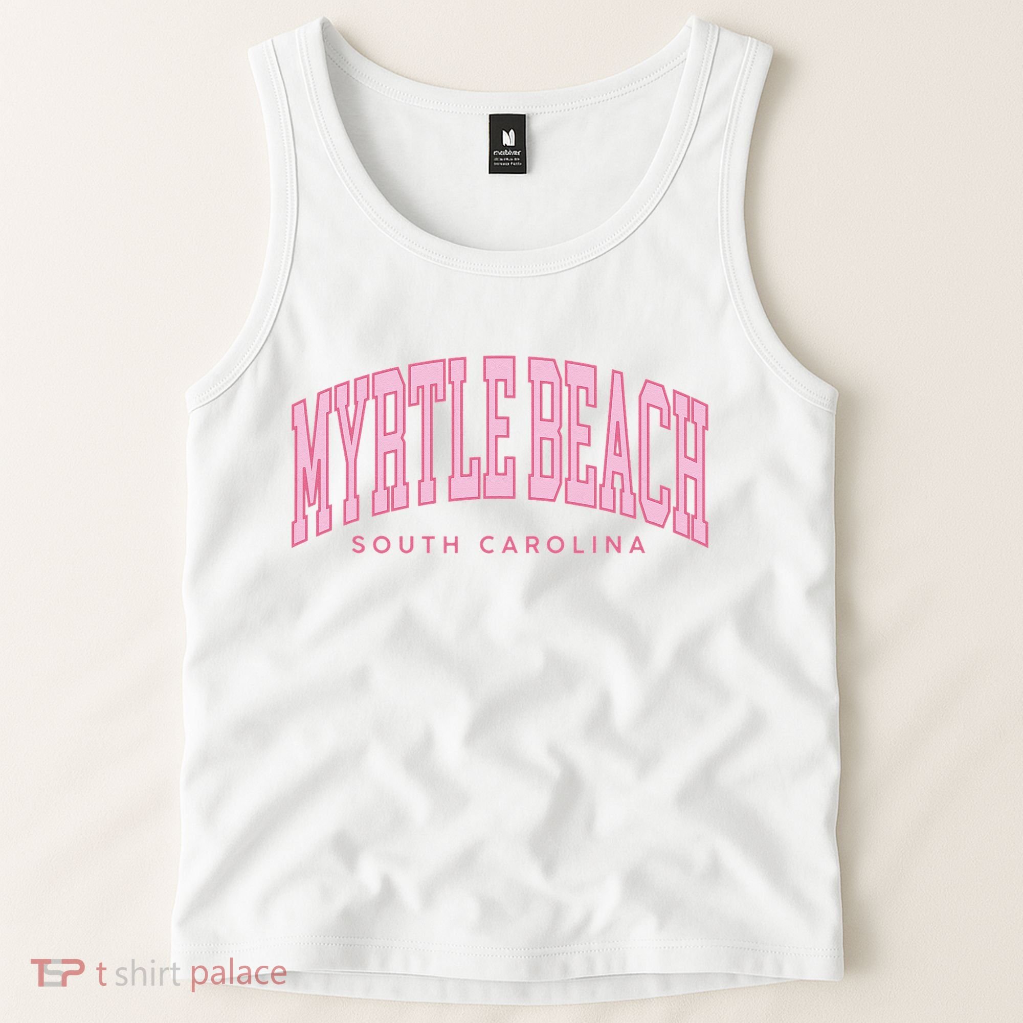 Retro Myrtle Beach South Carolina beach wo summer Tank Top