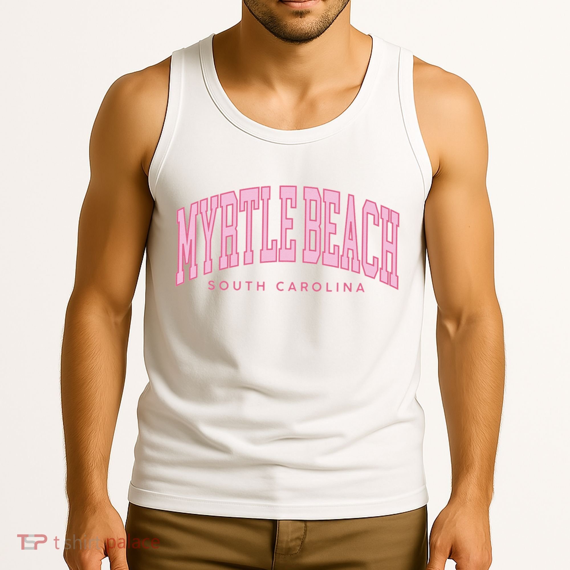 Retro Myrtle Beach South Carolina beach wo summer Tank Top