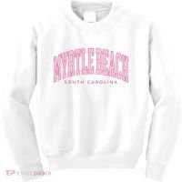 Retro Myrtle Beach South Carolina beach wo summer Kids Sweatshirt thumb 0