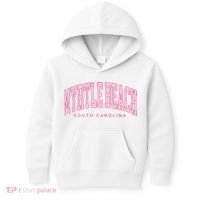 Retro Myrtle Beach South Carolina beach wo summer Kids Hoodie thumb 0