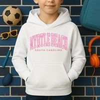Retro Myrtle Beach South Carolina beach wo summer Kids Hoodie thumb 2