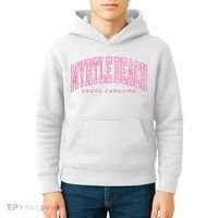 Retro Myrtle Beach South Carolina beach wo summer Kids Hoodie thumb 4