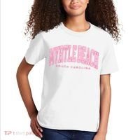 Retro Myrtle Beach South Carolina beach wo summer Kids T-Shirt thumb 2