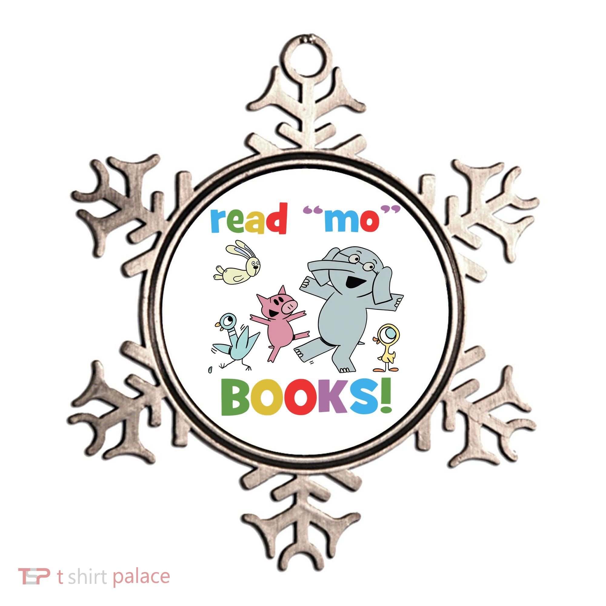 Read Mo Books Read More Books Piggie Elephant Pigeons It's Good Day To Read Book Ornament
