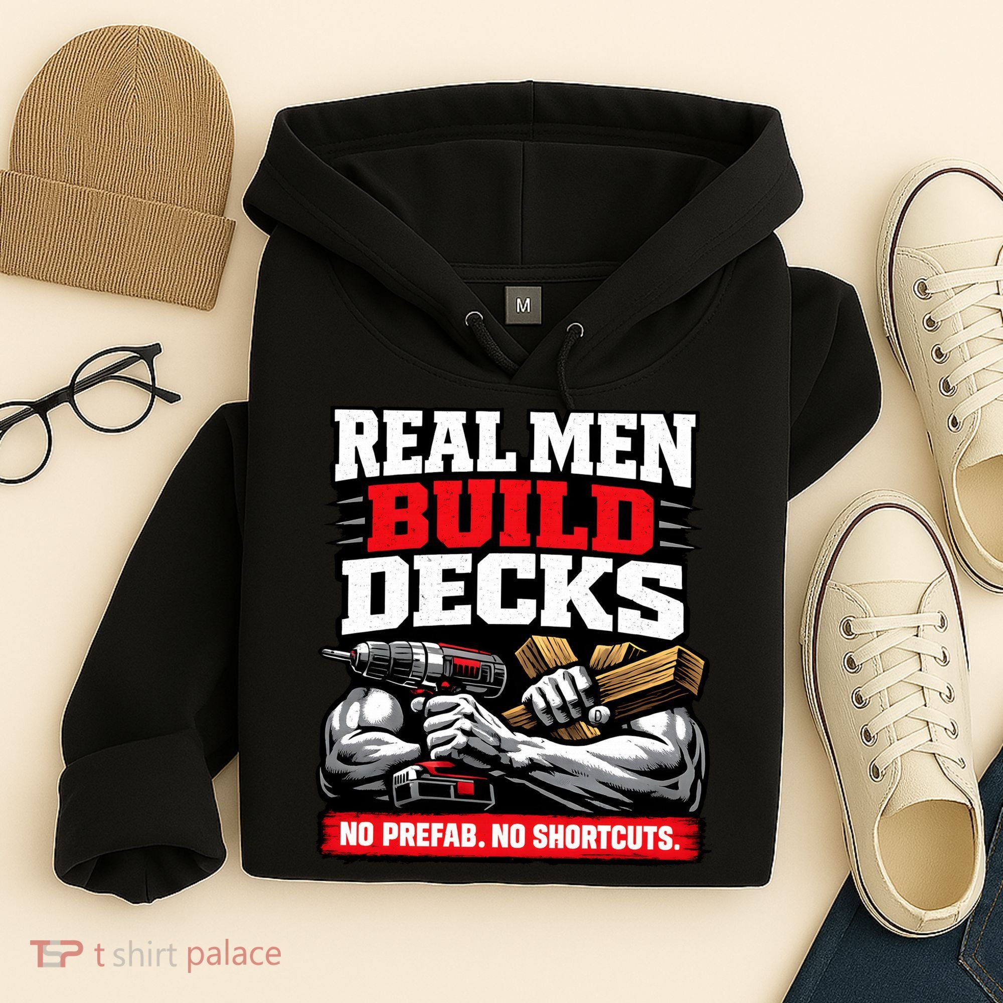 Real Men Build Decks Hoodie