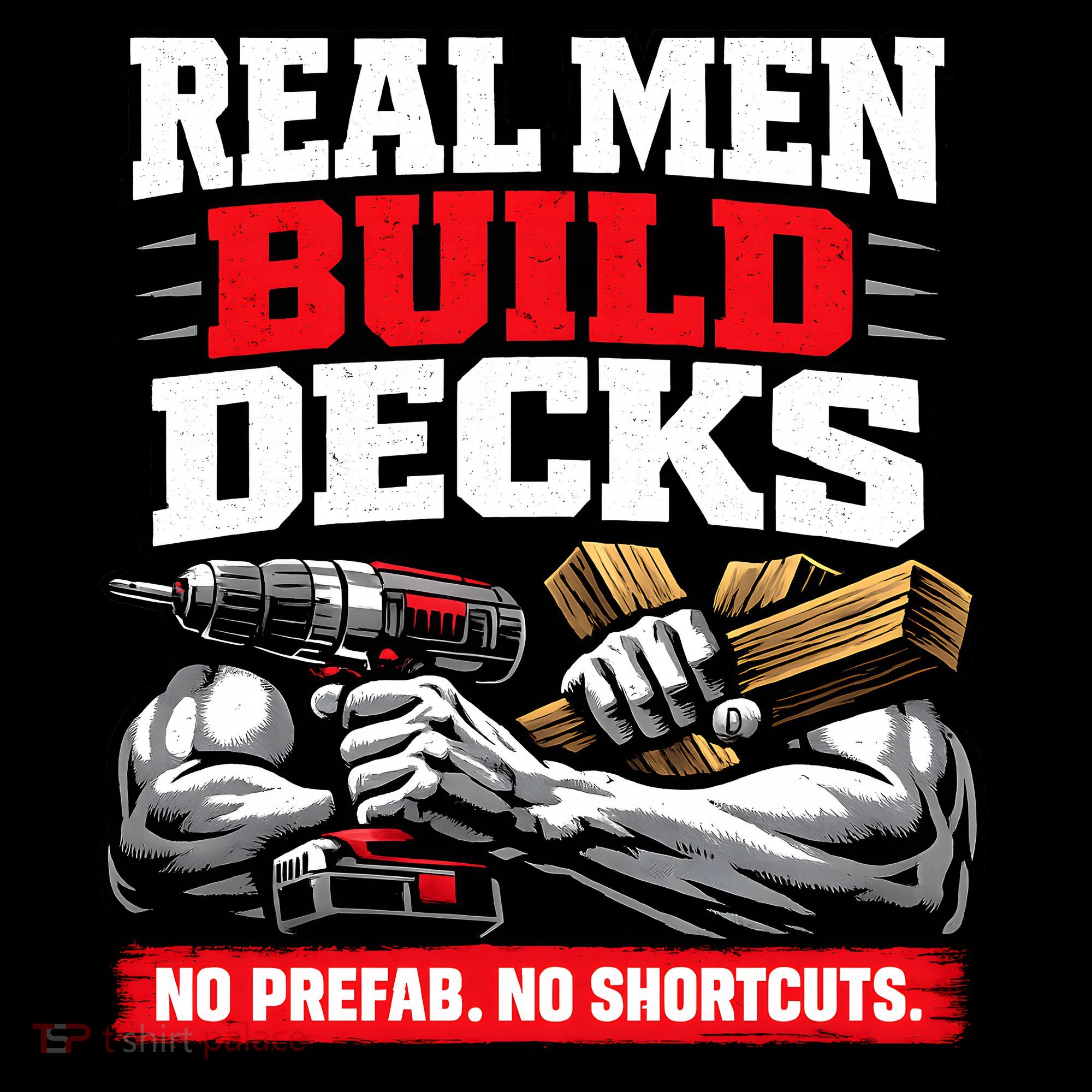 Real Men Build Decks Button