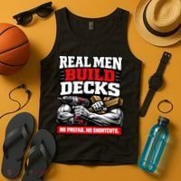 Real Men Build Decks Tank Top thumb 4