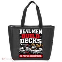 Real Men Build Decks Tote Bag thumb 0