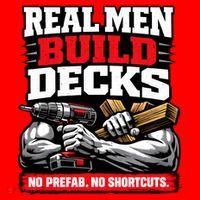 Real Men Build Decks Santa Hat thumb 1
