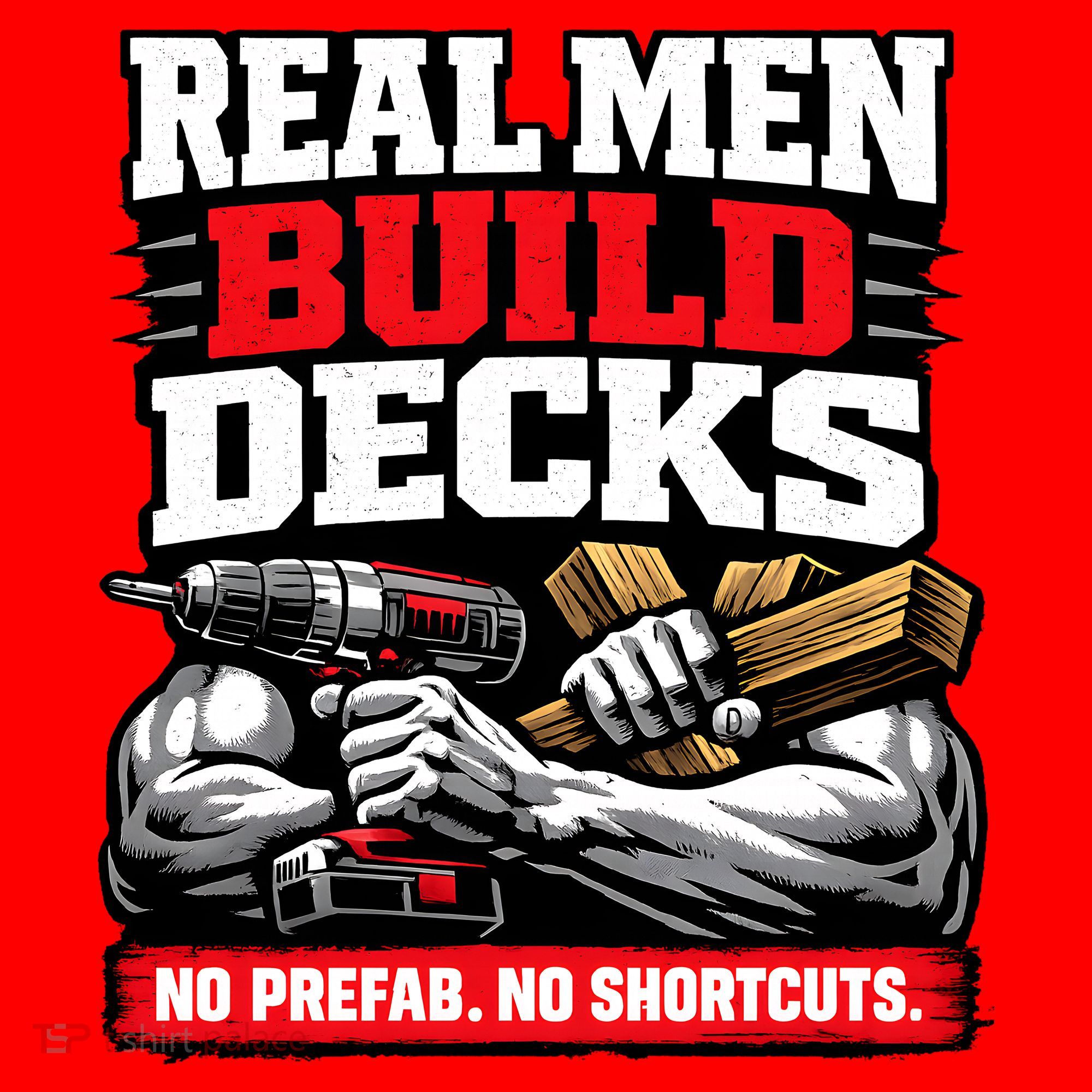 Real Men Build Decks Santa Hat