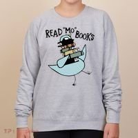 Read Mo Books Pigeon Library Reading Books Reader 2024 Women's Sweatshirt thumb 0
