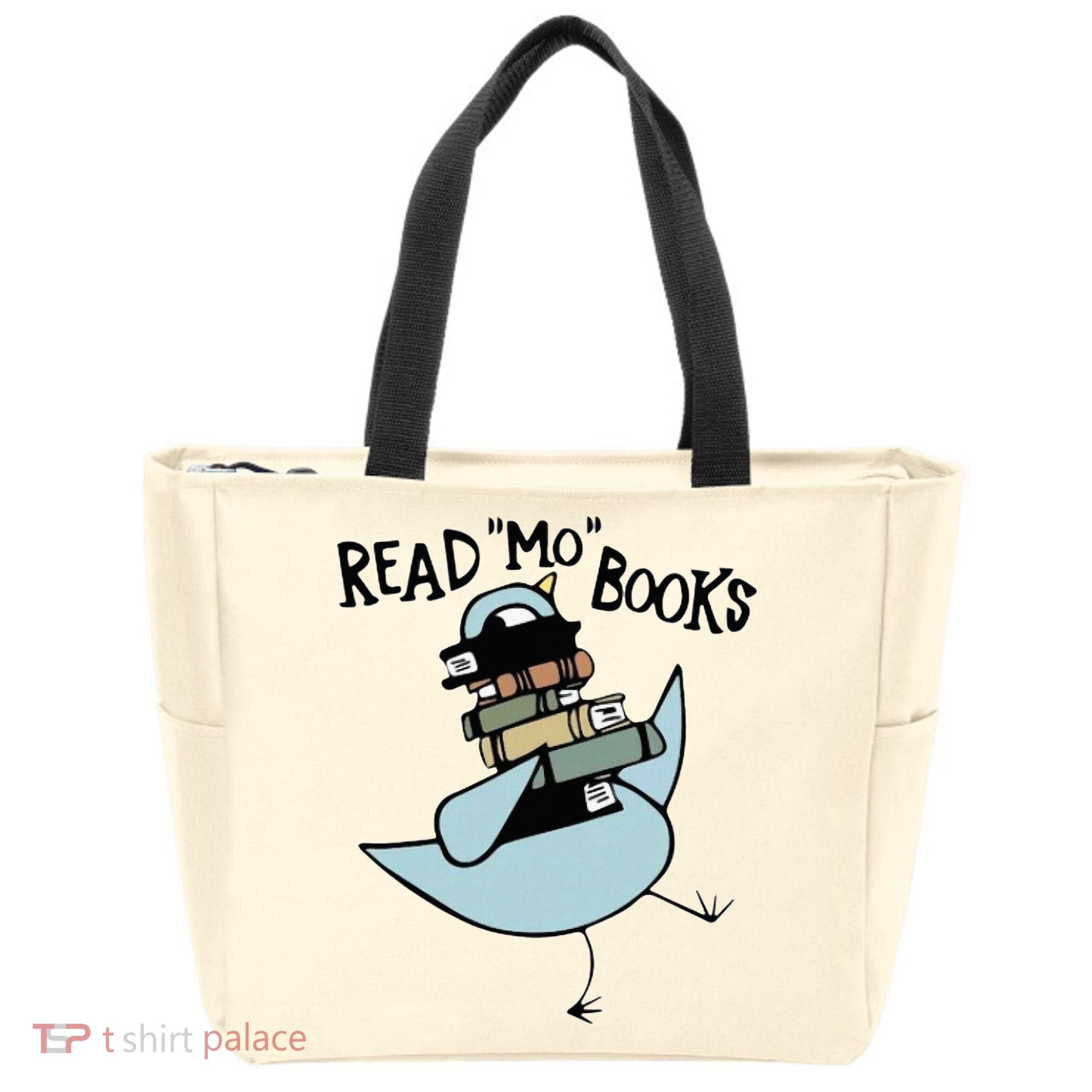 Read Mo Books Pigeon Library Reading Books Reader 2024 Tote Bag