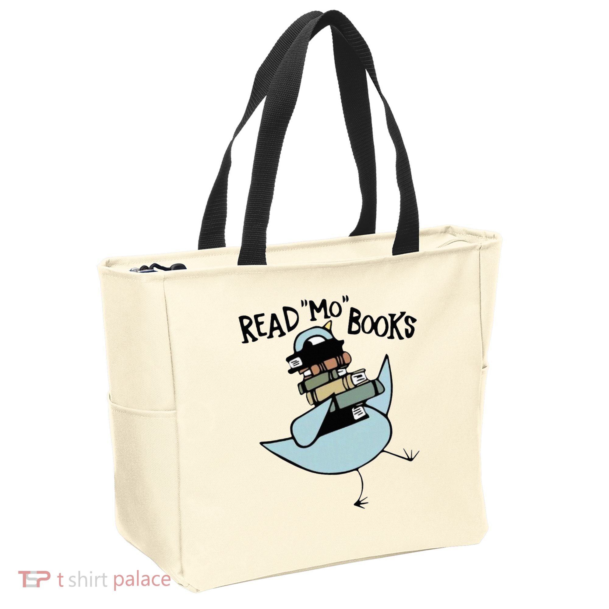 Read Mo Books Pigeon Library Reading Books Reader 2024 Tote Bag