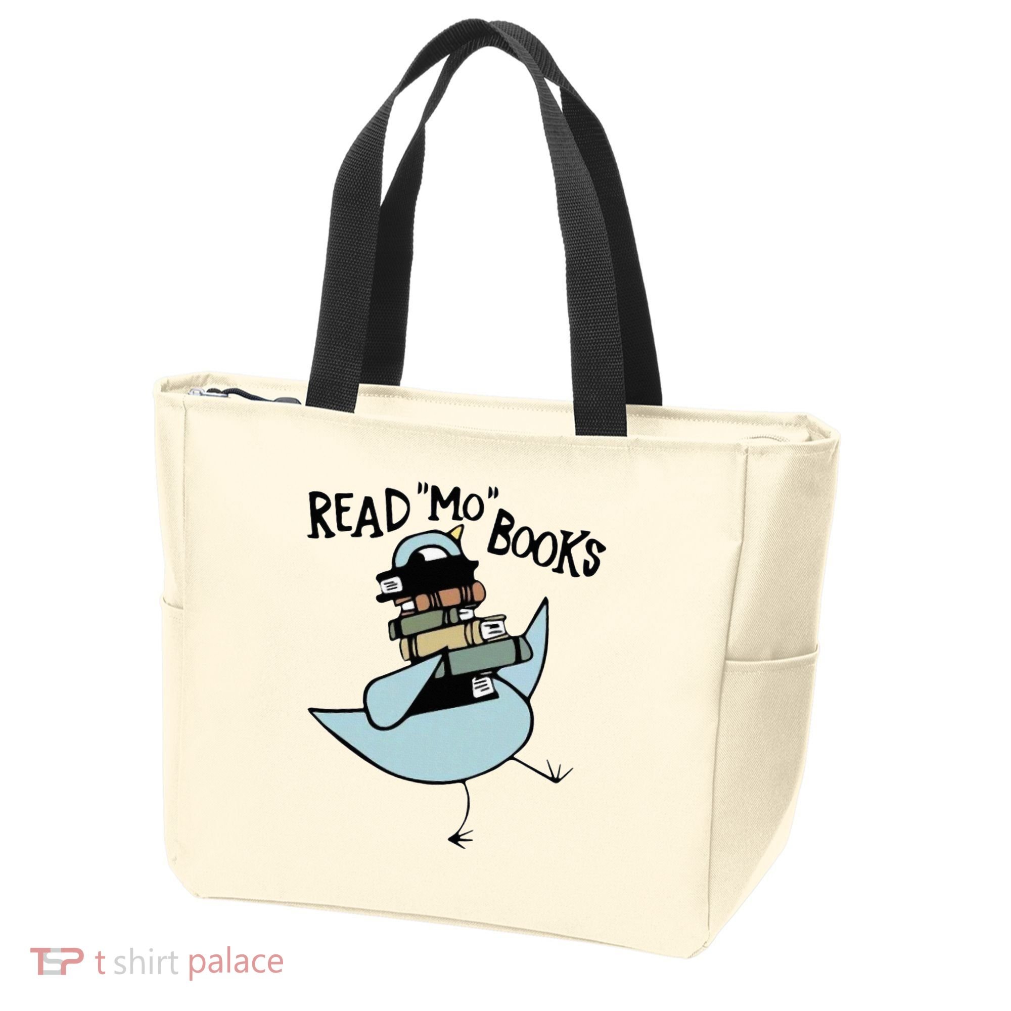 Read Mo Books Pigeon Library Reading Books Reader 2024 Tote Bag