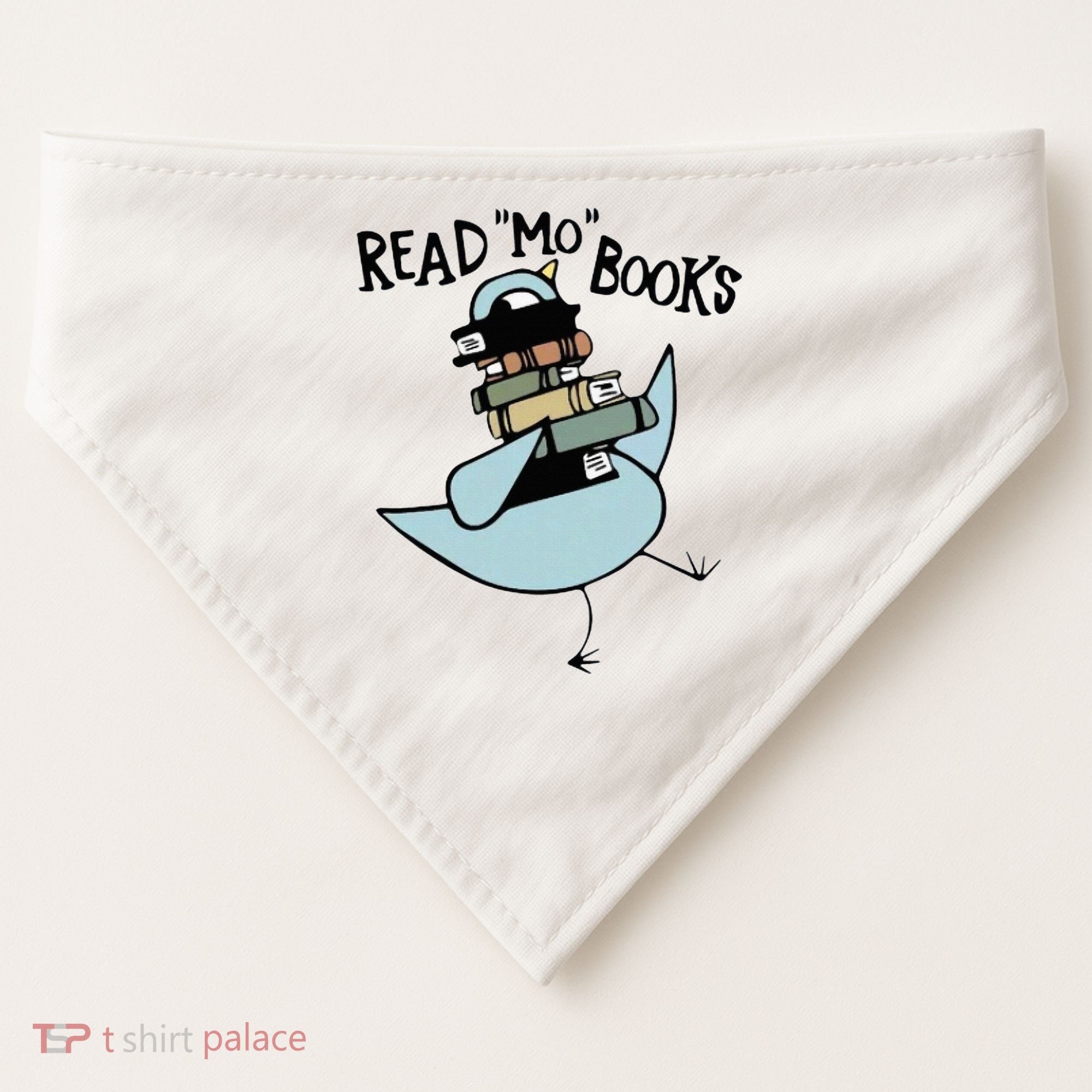 Read Mo Books Pigeon Library Reading Books Reader 2024 USA-Made Doggie Bandana
