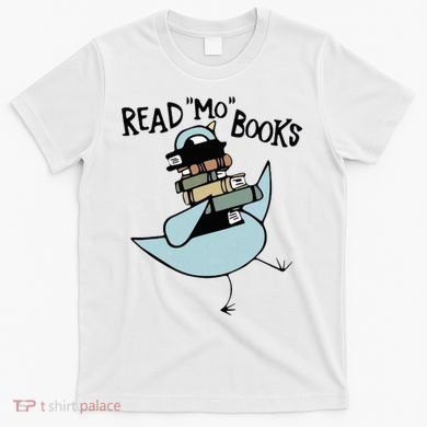 Read Mo Books Pigeon Library Reading Books Reader 2024 T-Shirt