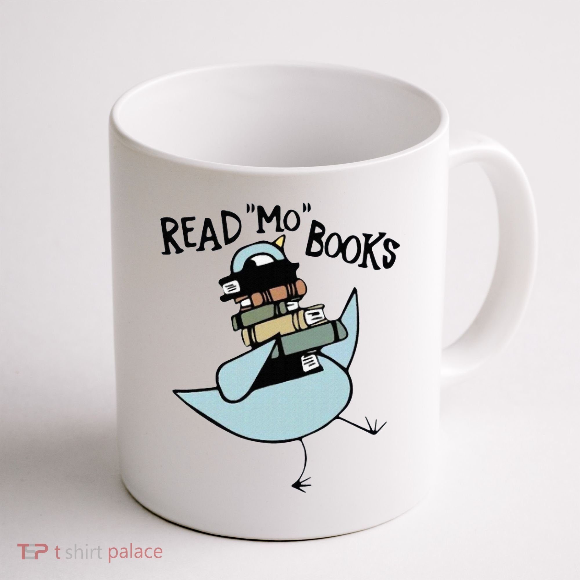 Read Mo Books Pigeon Library Reading Books Reader 2024 Coffee Mug