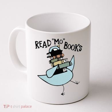 Read Mo Books Pigeon Library Reading Books Reader 2024 Coffee Mug