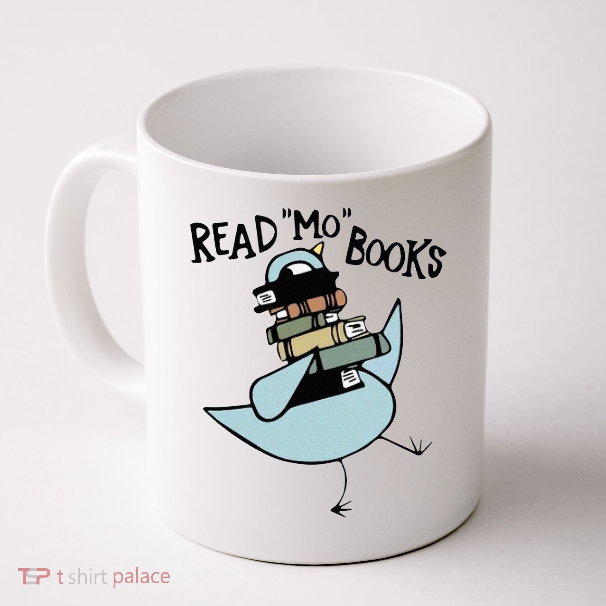 Read Mo Books Pigeon Library Reading Books Reader 2024 Coffee Mug