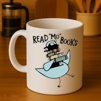Read Mo Books Pigeon Library Reading Books Reader 2024 Coffee Mug thumb 4