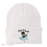 Read Mo Books Pigeon Library Reading Books Reader 2024 Beanie thumb 0