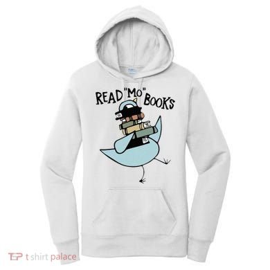Read Mo Books Pigeon Library Reading Books Reader 2024 Women's Hoodie