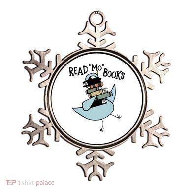 Read Mo Books Pigeon Library Reading Books Reader 2024 Ornament