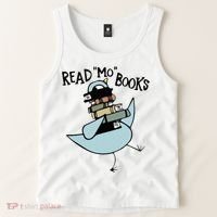 Read Mo Books Pigeon Library Reading Books Reader 2024 Tank Top thumb 2