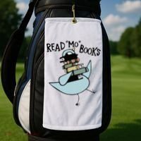 Read Mo Books Pigeon Library Reading Books Reader 2024 Golf Towel thumb 2
