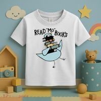 Read Mo Books Pigeon Library Reading Books Reader 2024 Toddler T-Shirt thumb 3