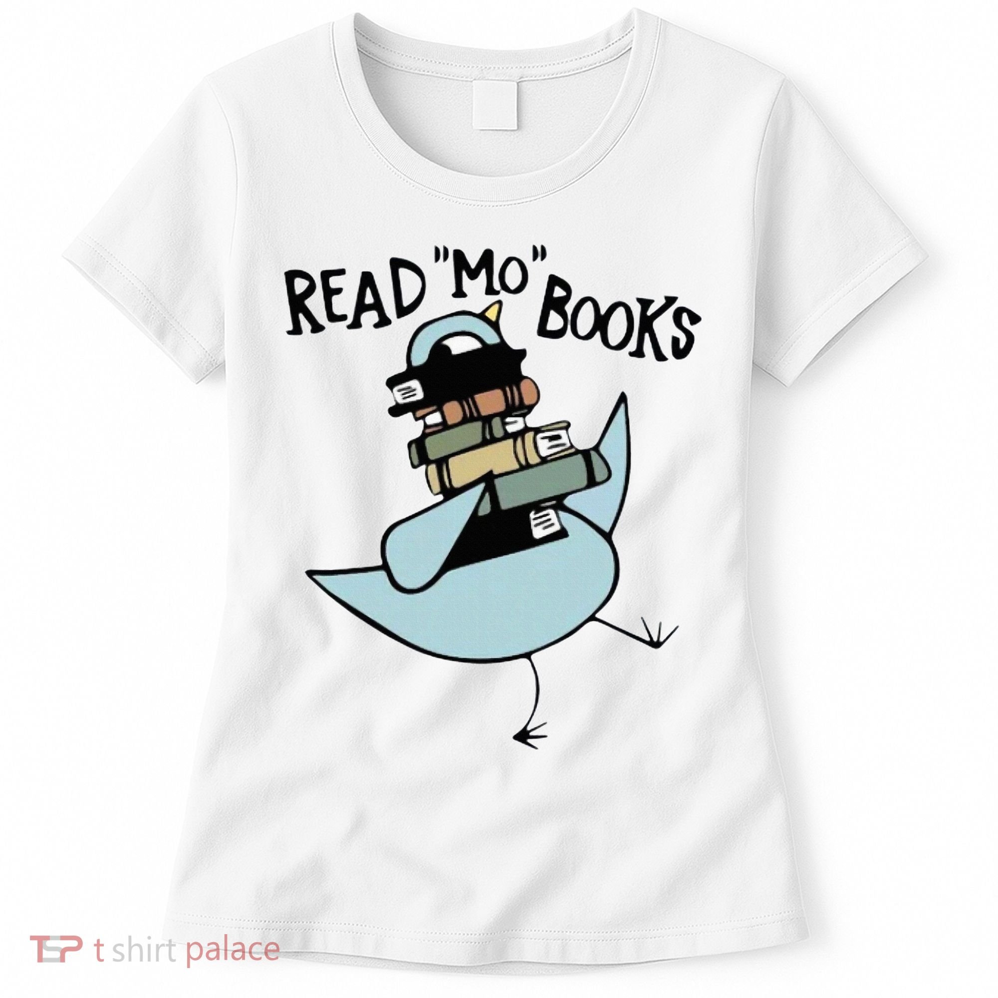 Read Mo Books Pigeon Library Reading Books Reader 2024 Women's T-Shirt