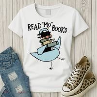 Read Mo Books Pigeon Library Reading Books Reader 2024 Women's T-Shirt thumb 3