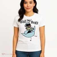 Read Mo Books Pigeon Library Reading Books Reader 2024 Women's T-Shirt thumb 4