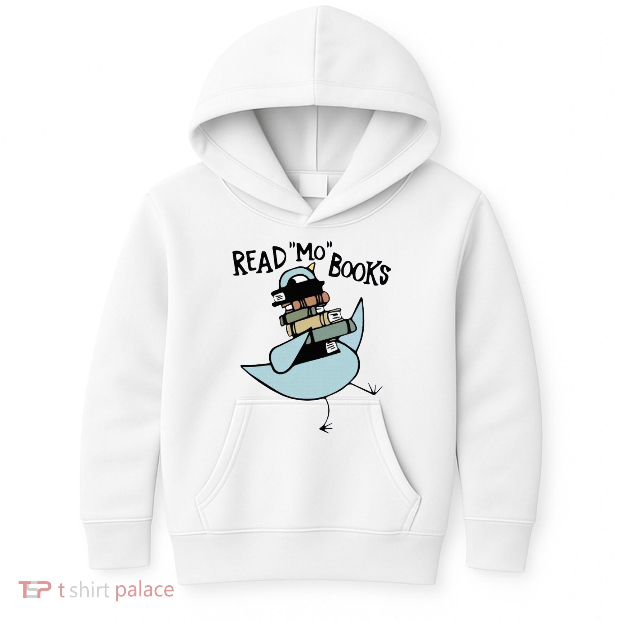 Read Mo Books Pigeon Library Reading Books Reader 2024 Kids Hoodie