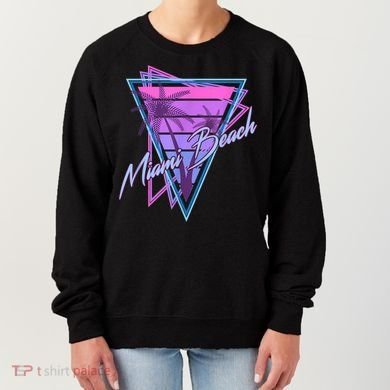 Retro Miami Beach Vintage 80s Beach Souvenir Women's Sweatshirt