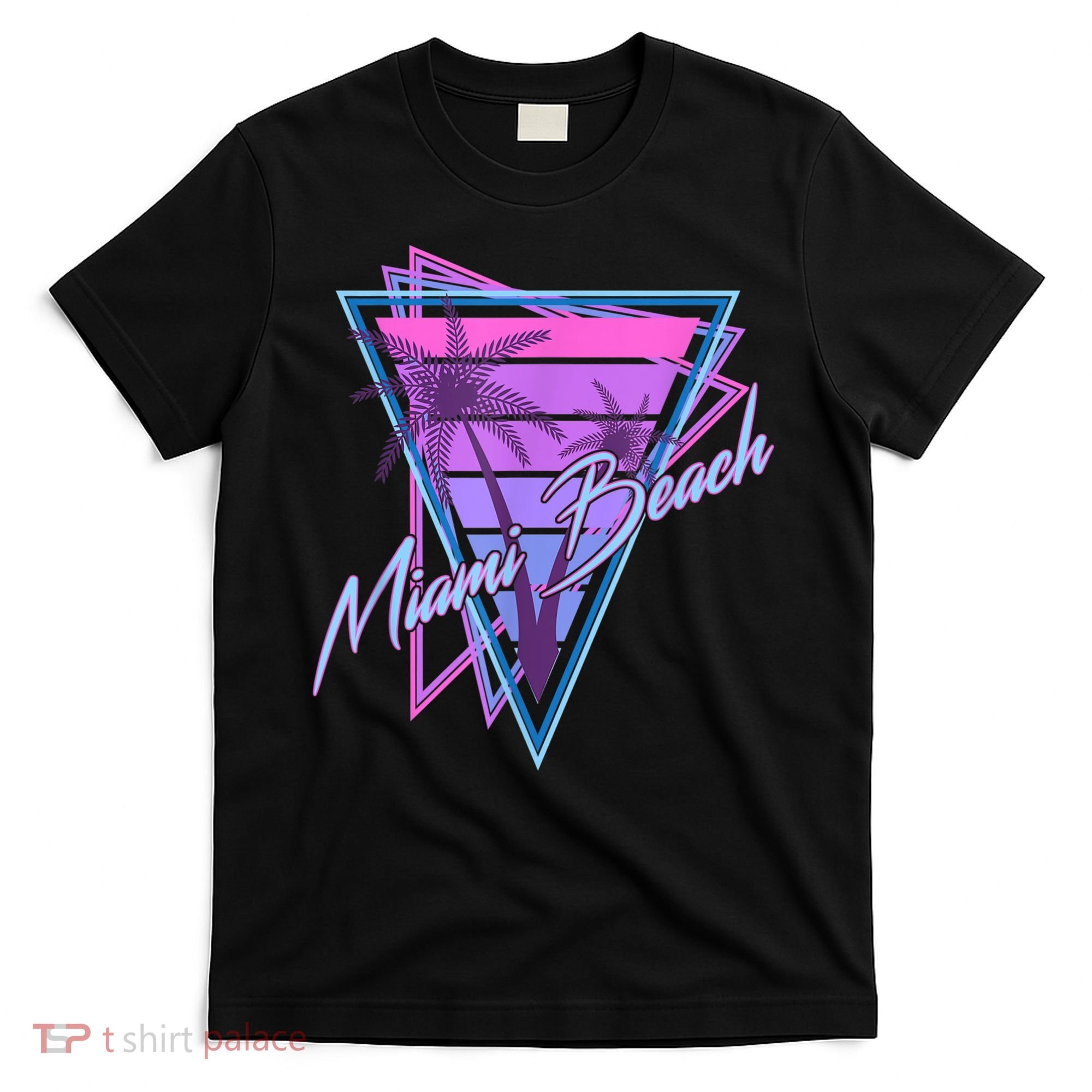Retro Miami Beach Vintage 80s Beach Souvenir T-Shirt