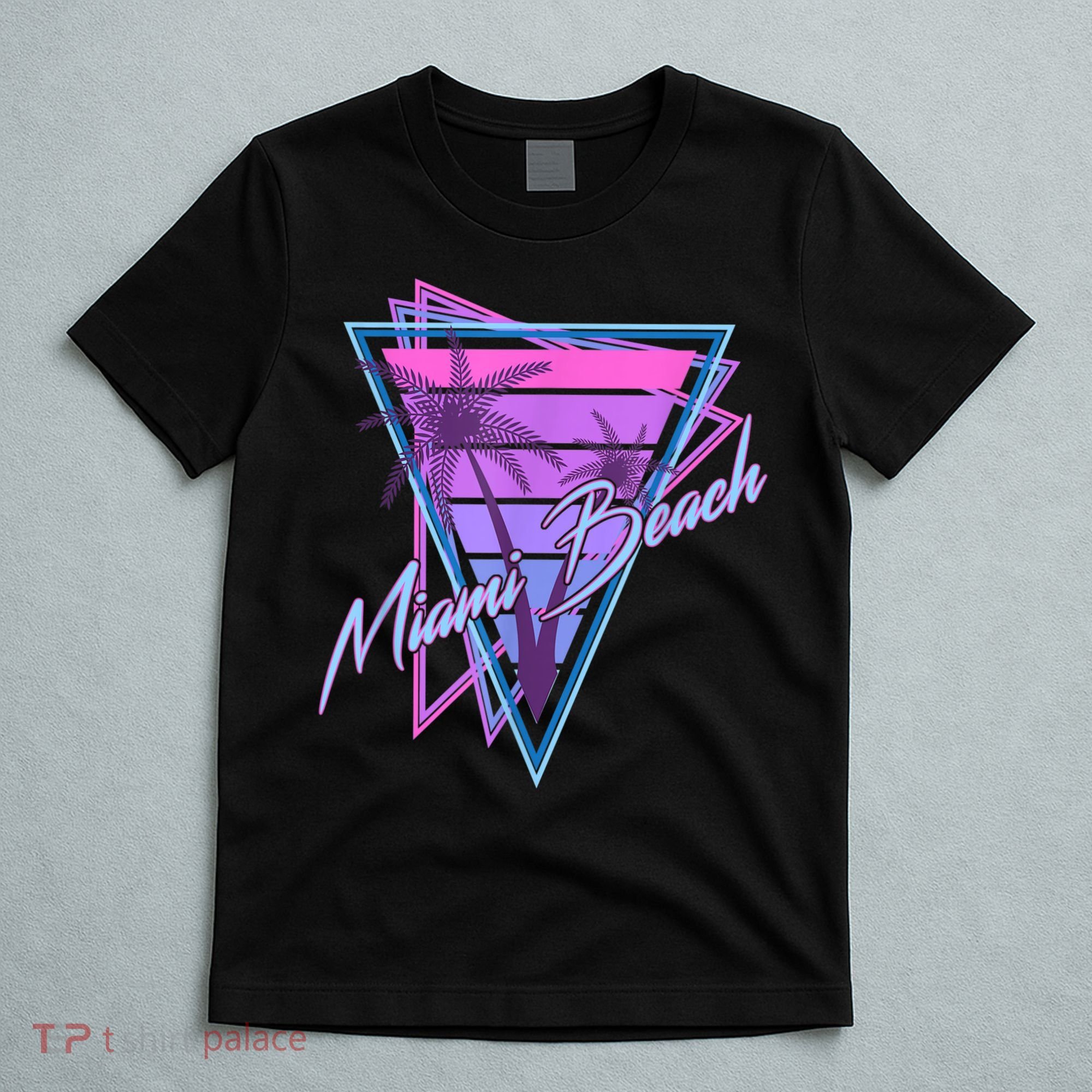 Retro Miami Beach Vintage 80s Beach Souvenir T-Shirt
